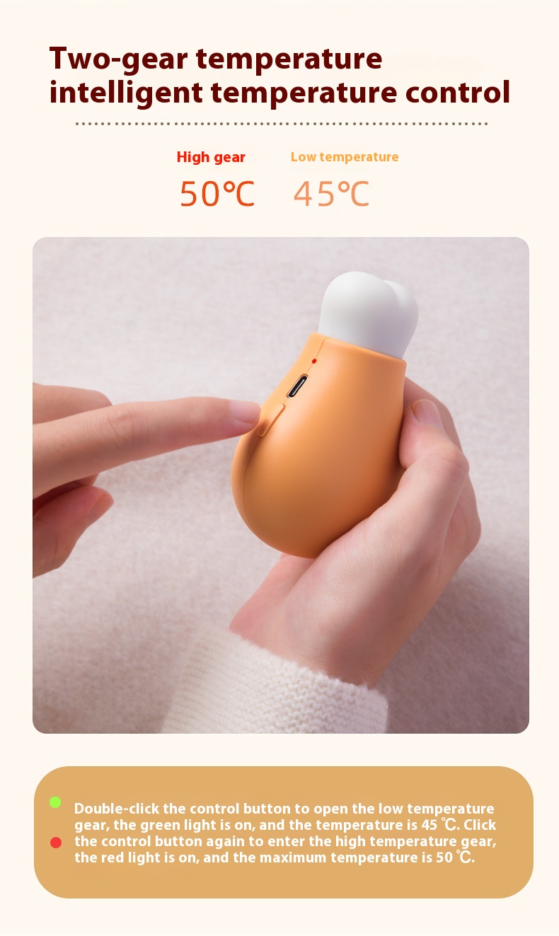 Title 3, Chicken Leg Hand Warmer Portable Two-in-one USB...