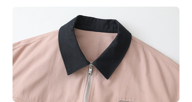 Vintage Color Contrast Patchwork Coat Embroidery