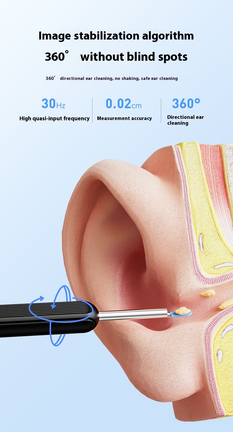 Title 9, HD Visual Wireless Intelligent Luminous Ear Pick