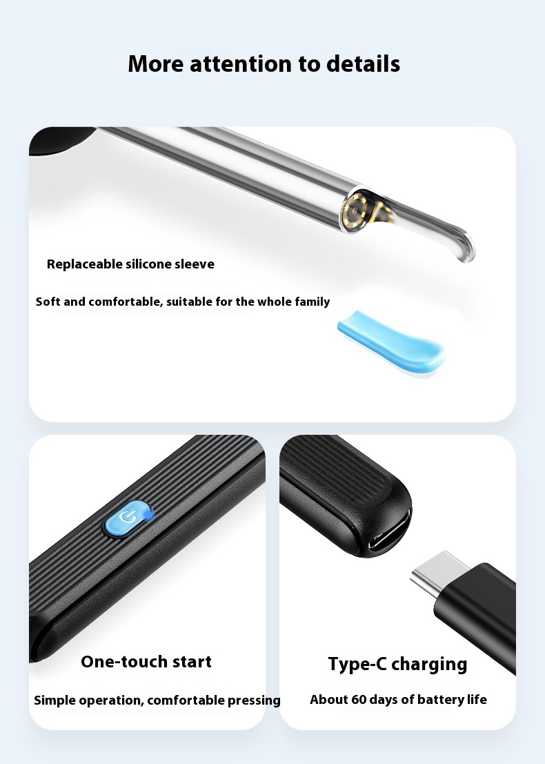 Title 7, HD Visual Wireless Intelligent Luminous Ear Pick