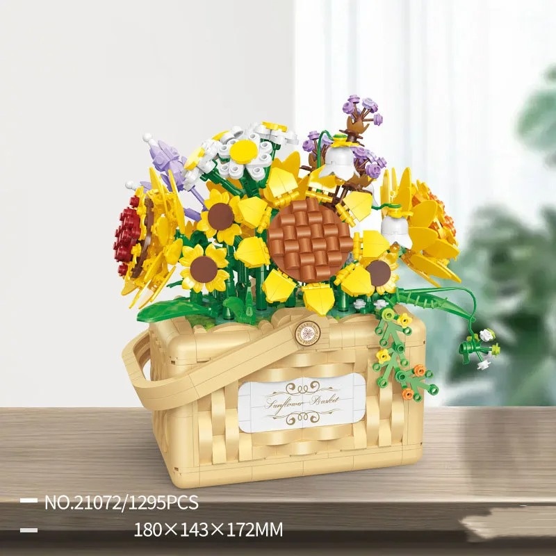 21072 Sunflower Flower Basket