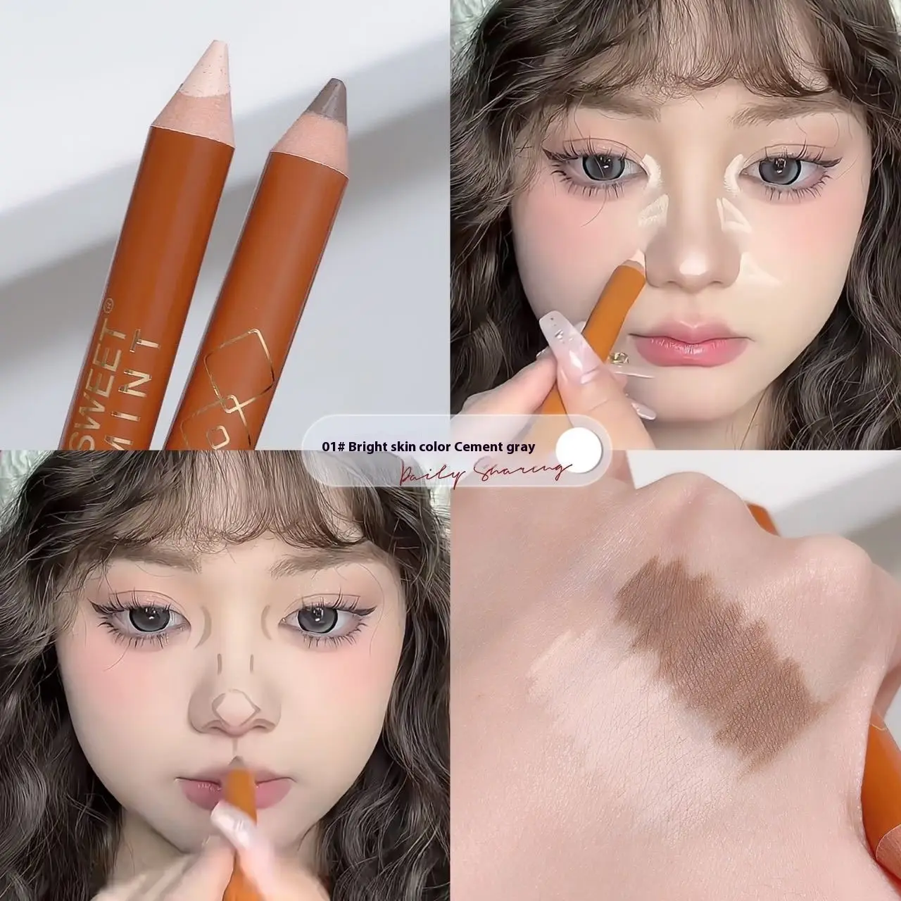 Double-headed Shading Pen Face Brightening Natural Three-dimensional