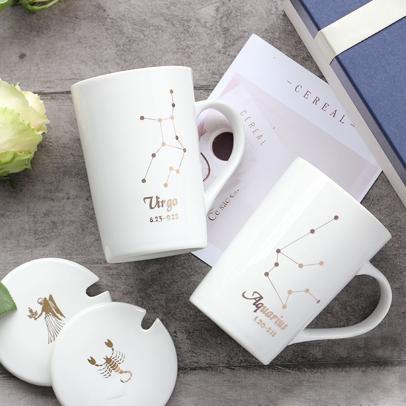 Title 3, Twelve Constellation Creative Gift Ceramic Wate...