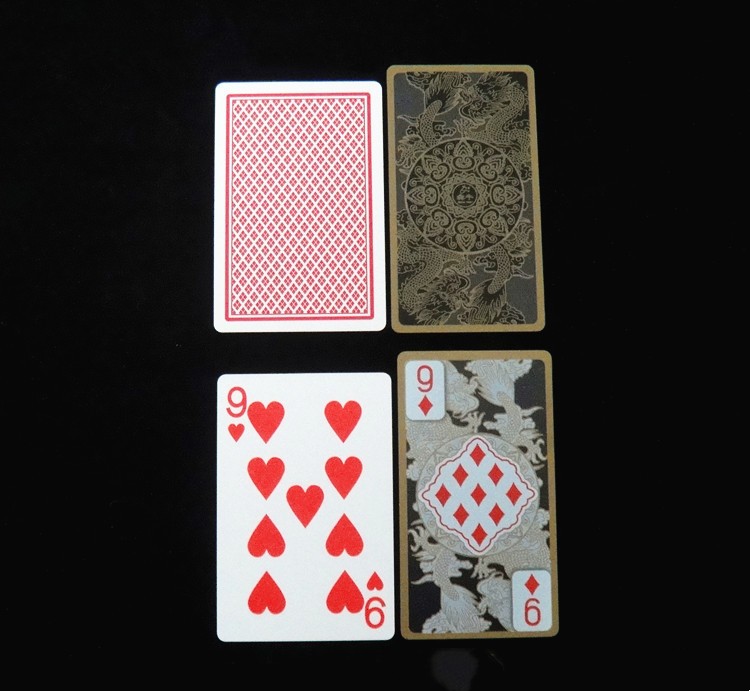 Title 2, Washable Creative Transparent Golden Edge Poker