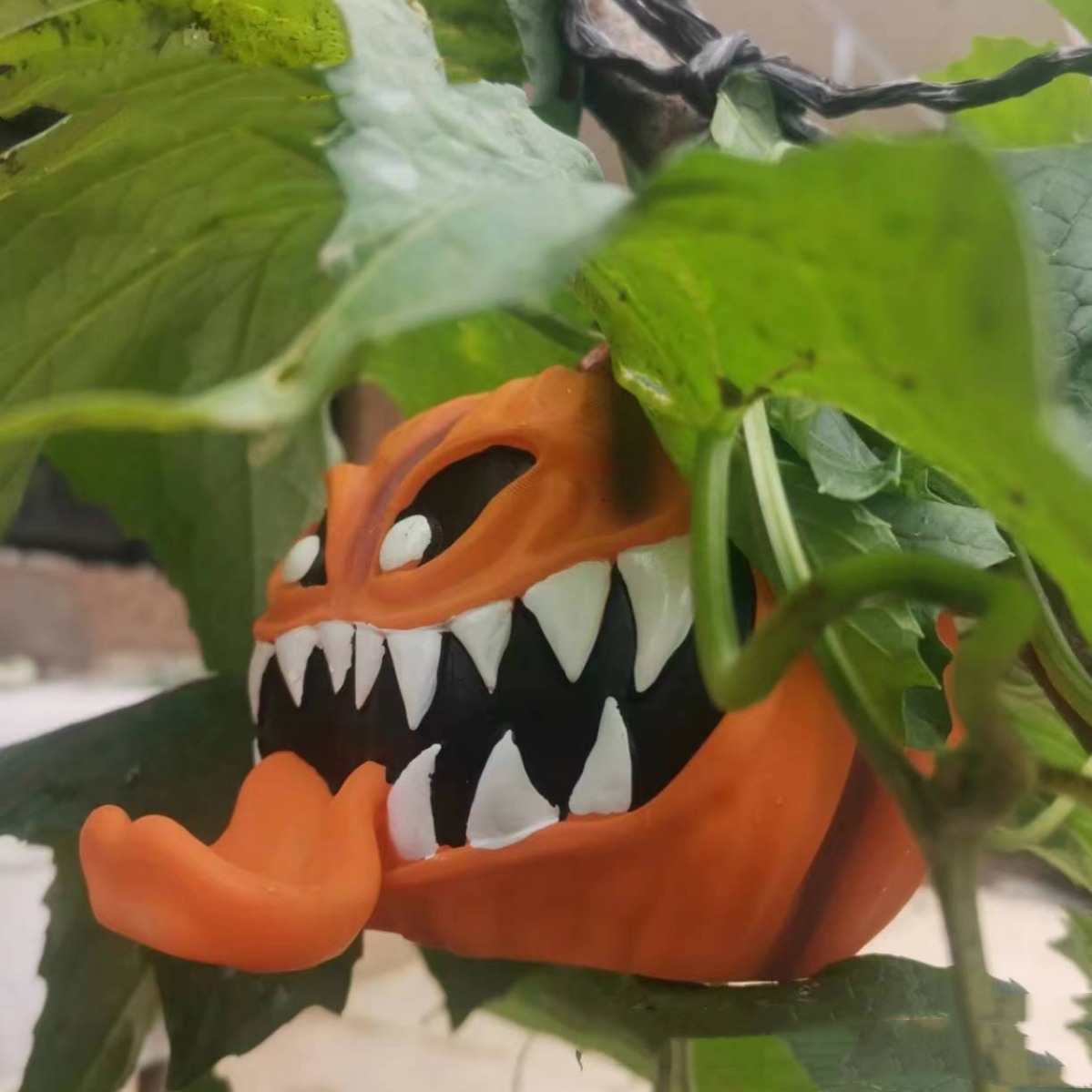 Title 1, Halloween Horror Simulation Pumpkin Creative Pe...