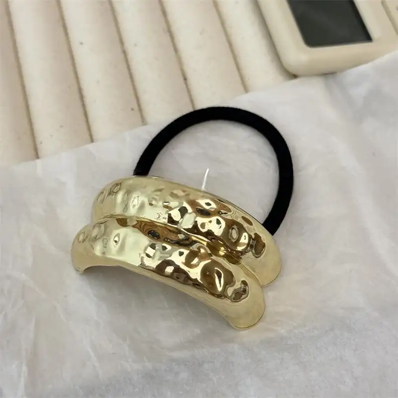 Special-interest Design Personality Alloy Concave-convex Elastic Hair