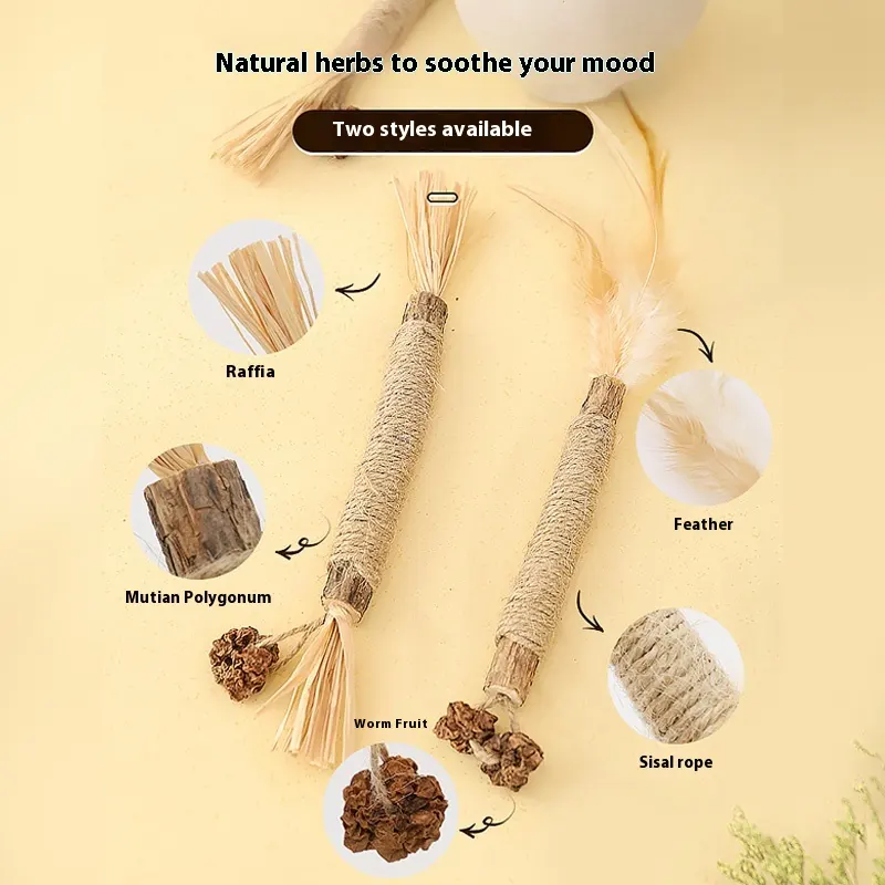 Polygonum Mu Molar Rod Self-Hi Cat Teaser