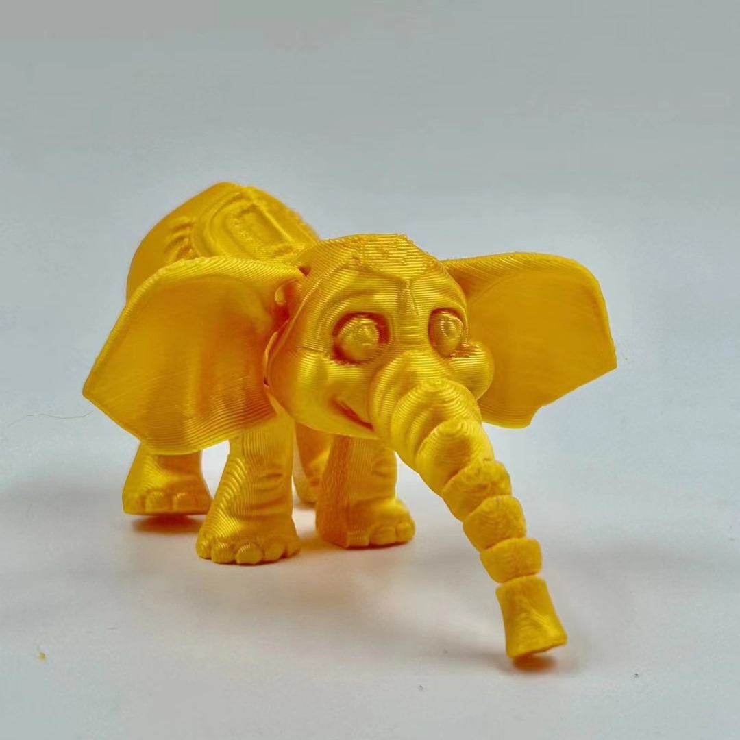 Title 5, Movable Joint 3D Printing Elephant Model Handhe...