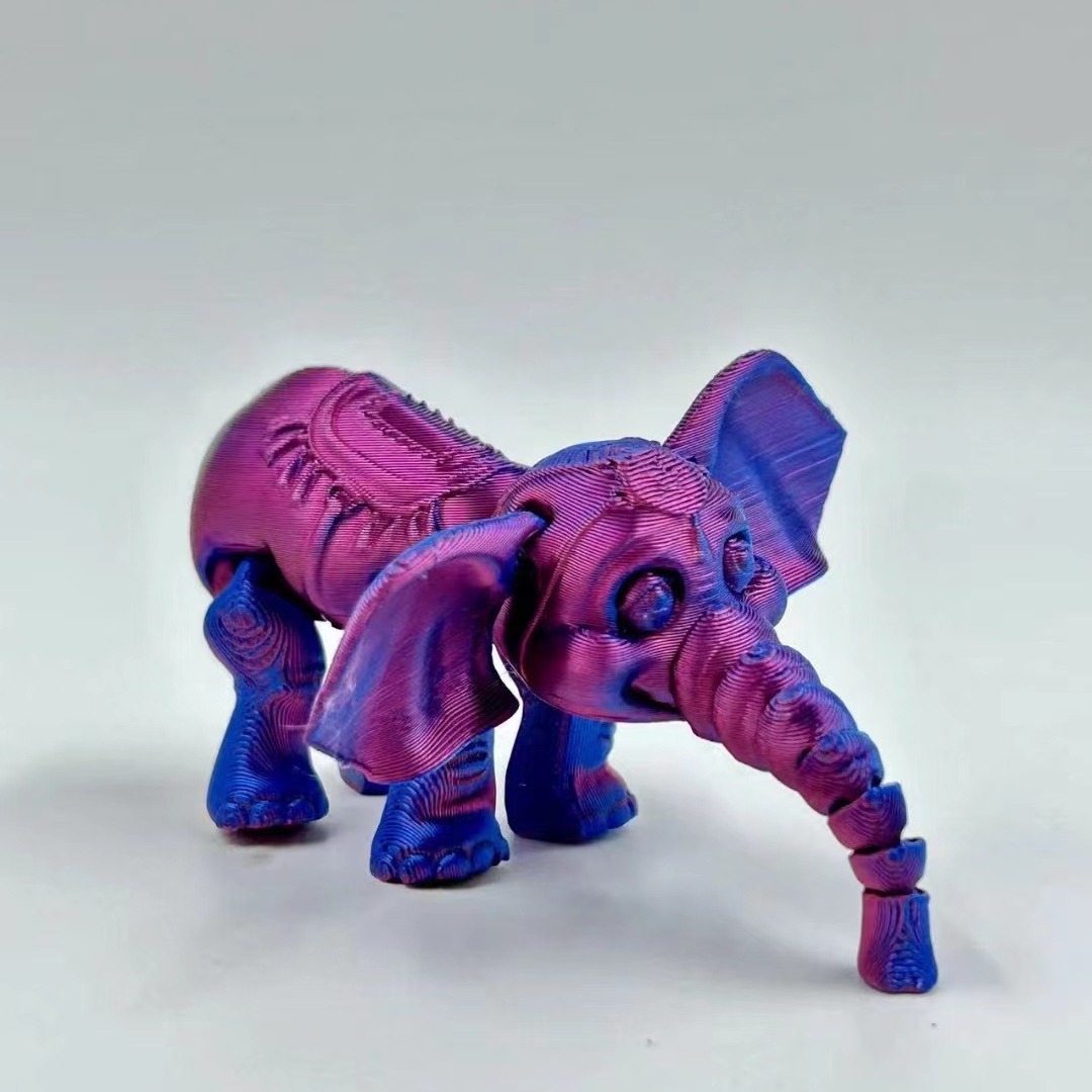 Title 1, Movable Joint 3D Printing Elephant Model Handhe...