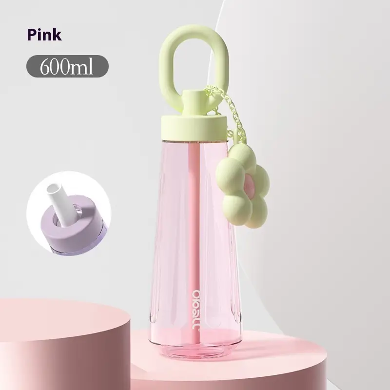 Plastic Water Cup Summer Good-looking Tritan Cup With Straw