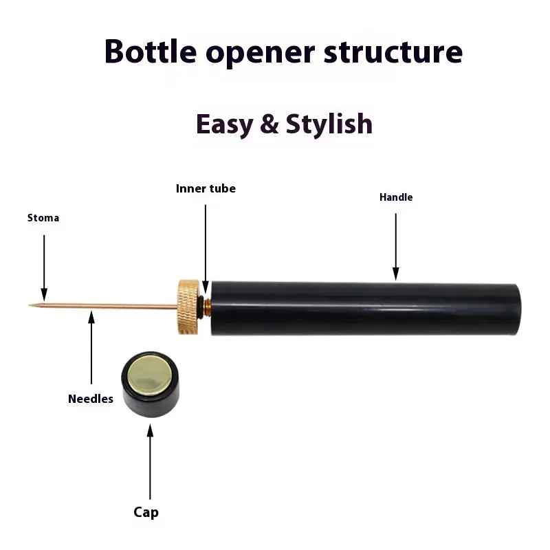 Needle Air Pressure Portable Home Fast Bottle Opener
