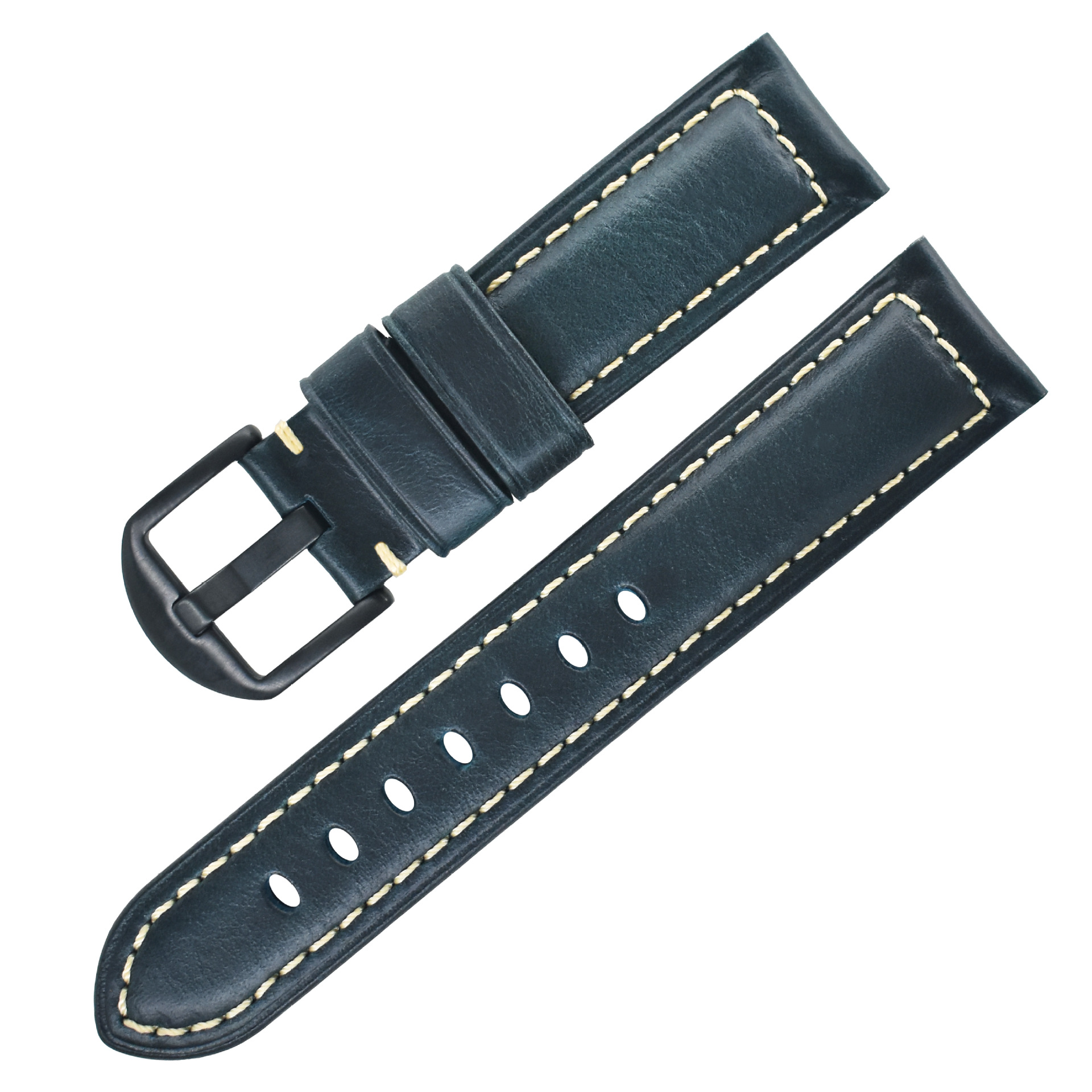 Royal blue black buckle