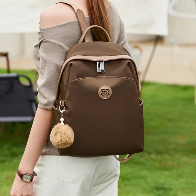Women's Travel Oxford Cloth Lightweight Backpack Brown - Shop at LoveMi