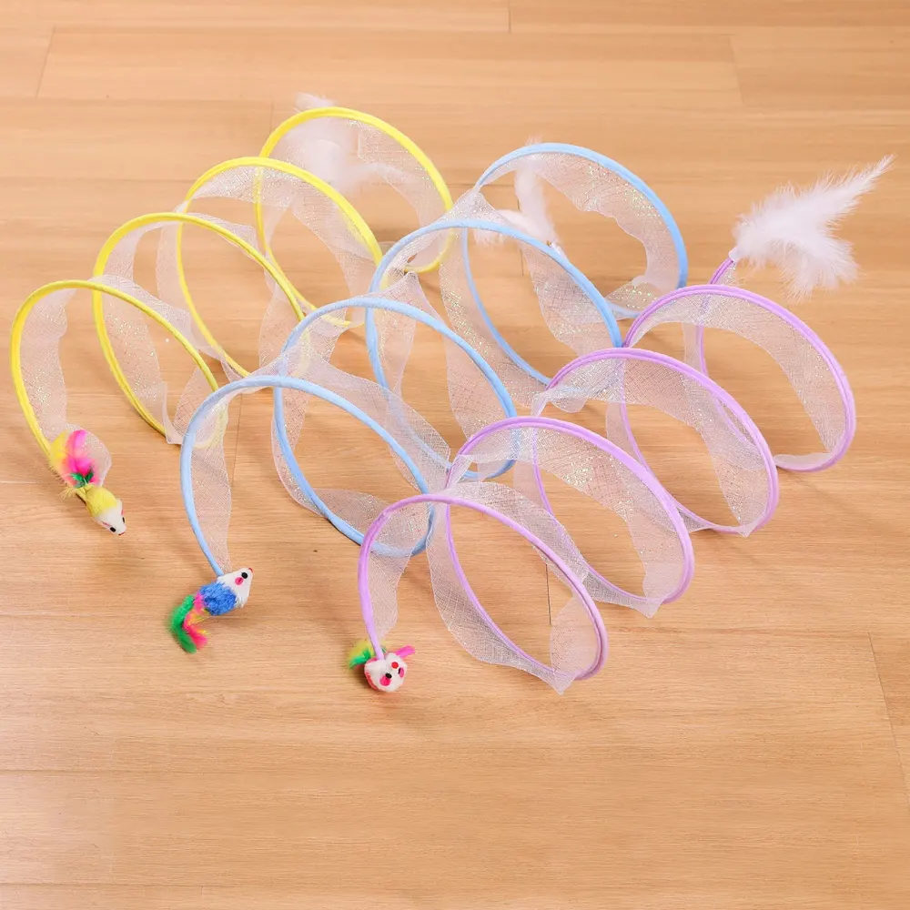 Pet Cat Tunnel Self-Hi Relieving Stuffy Cat Toy Channel