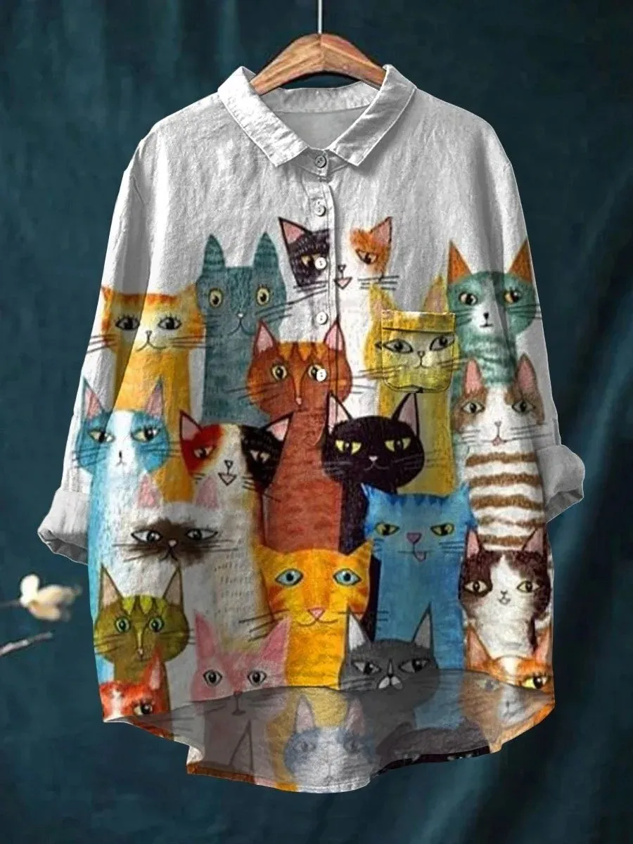 Women's Half Cardigan Pocket T-shirt Top - No 3 Color-L