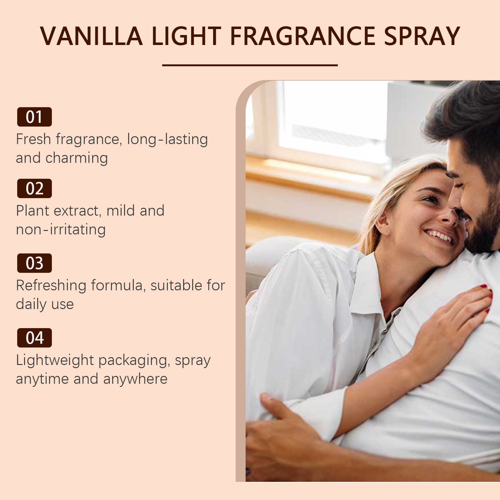 Title 7, Vanilla Light Perfume Spray Gives Off Naturally