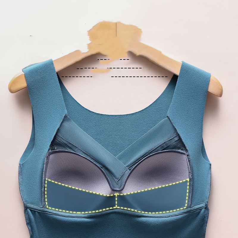 Title 6, Double-sided Sanded Bra With Chest Pads For Sli...