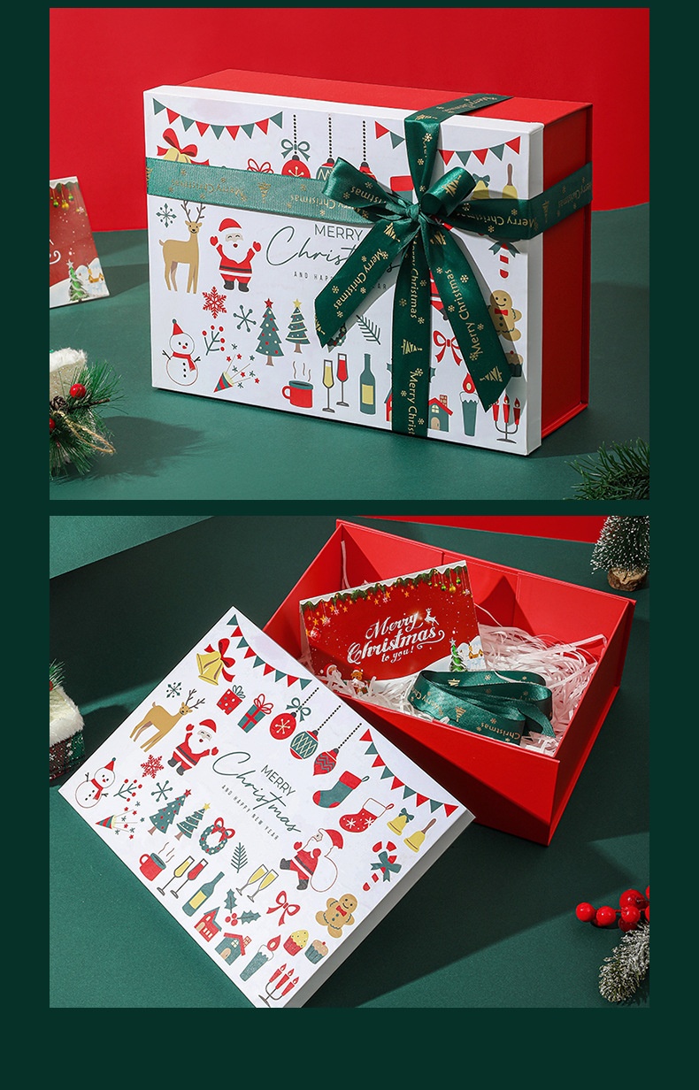 Title 9, Christmas Gift Box Color Santa Claus Packaging Box