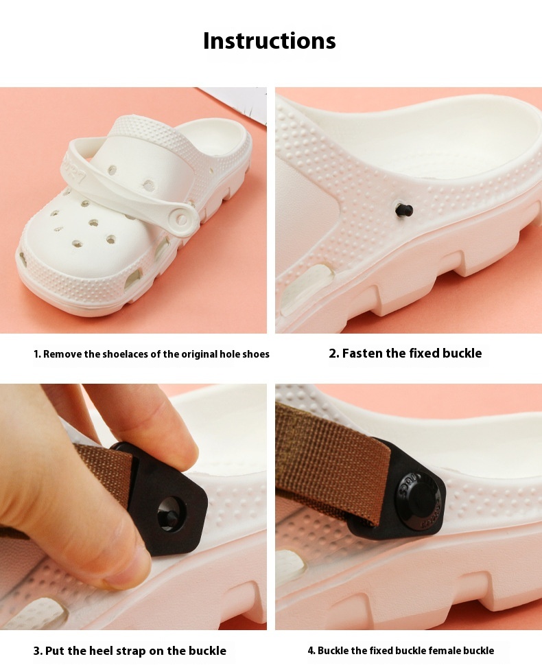 Title 3, Velcro Removable Hole Shoes Shoe Buckle Accesso...