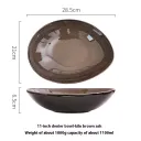 11Inch Kiln Baked Brown Gray