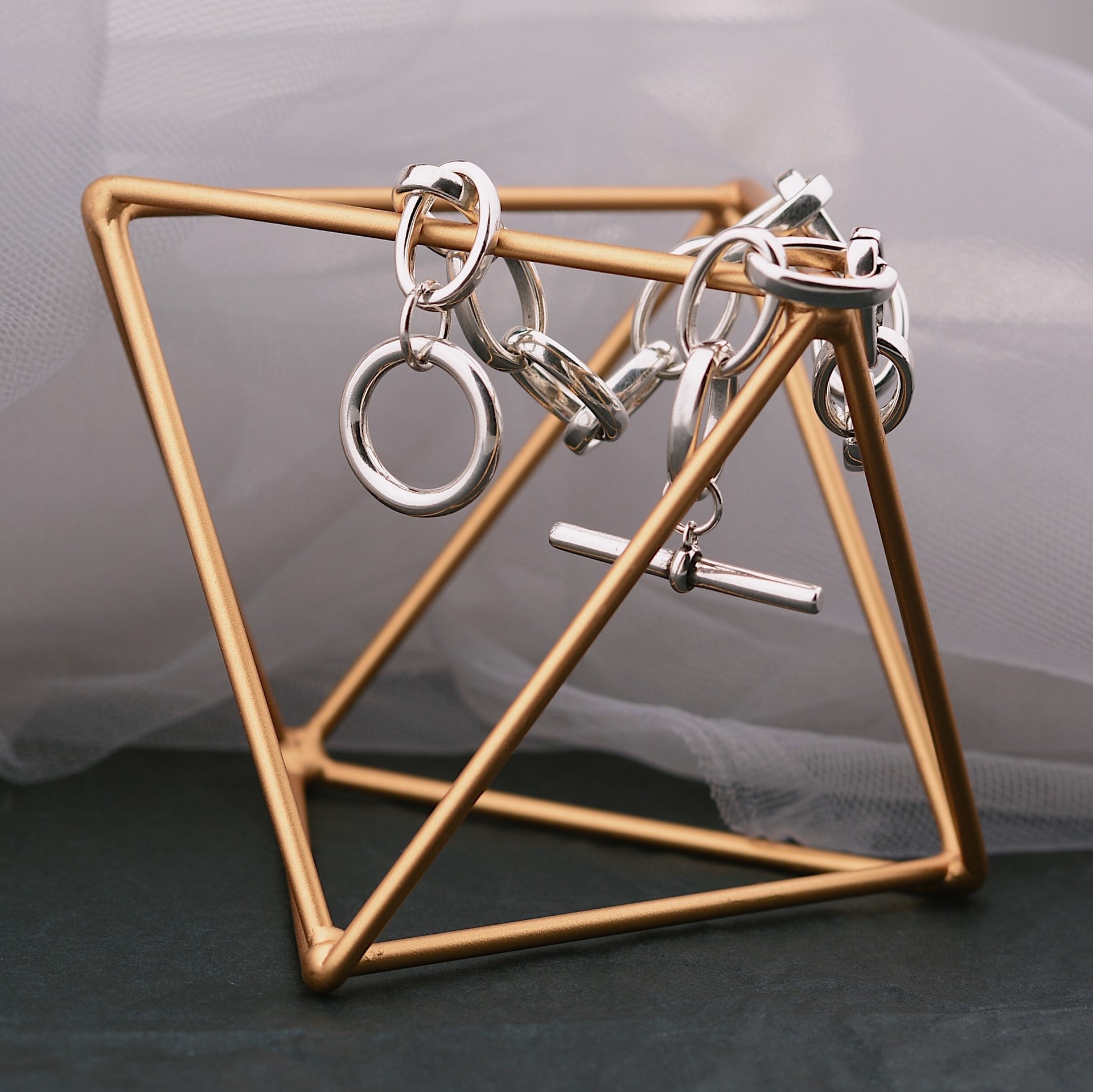 Simple Heavy Industry TO Buckle Bracelet For Women