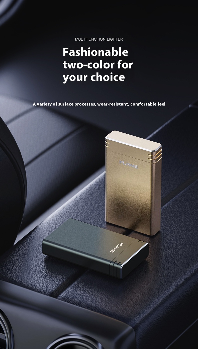 Power Bank Lighter Creative Personality Usb Electronic Lighter Metal Double