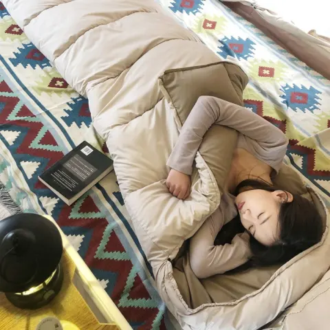 Outdoor Camping Thickened Waterproof Cotton Sleeping Bag Four Seasons