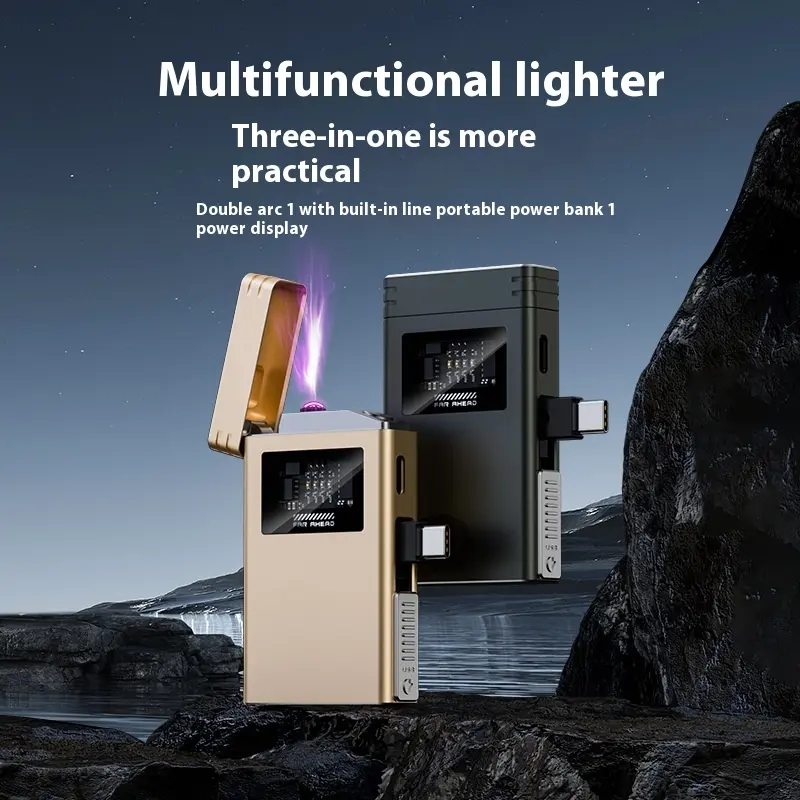 Power Bank Lighter Creative Personality Usb Electronic