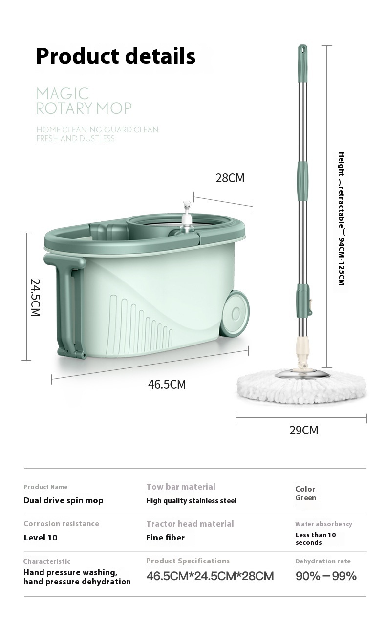 Title 3, Free Hands Mopping Tool Wet And Dry Mop