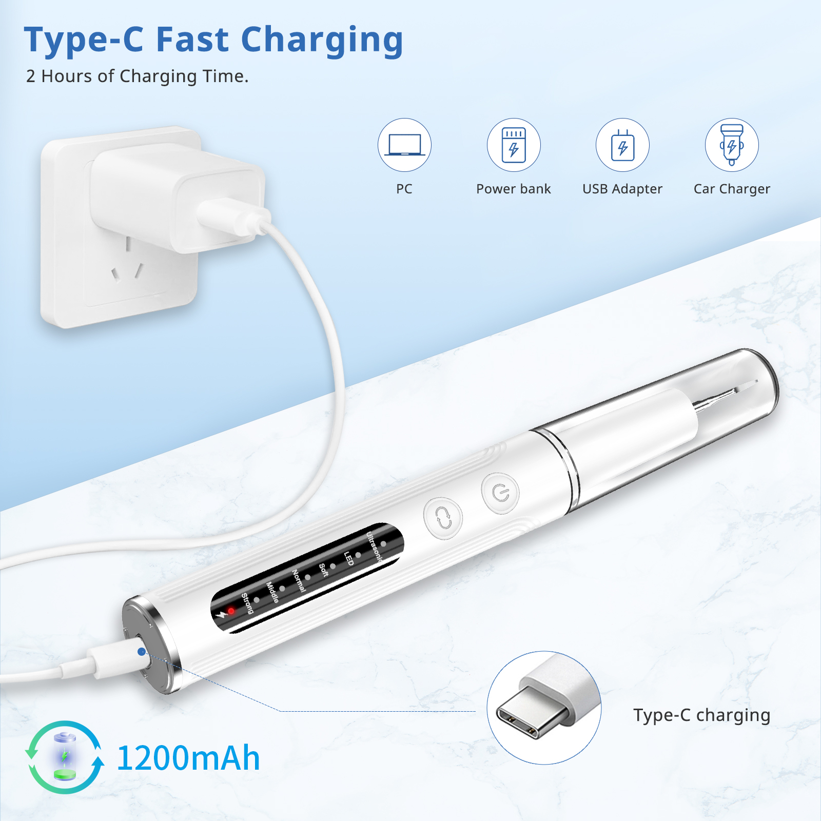 Title 2, Ultrasonic Teeth Cleaner Household Charging