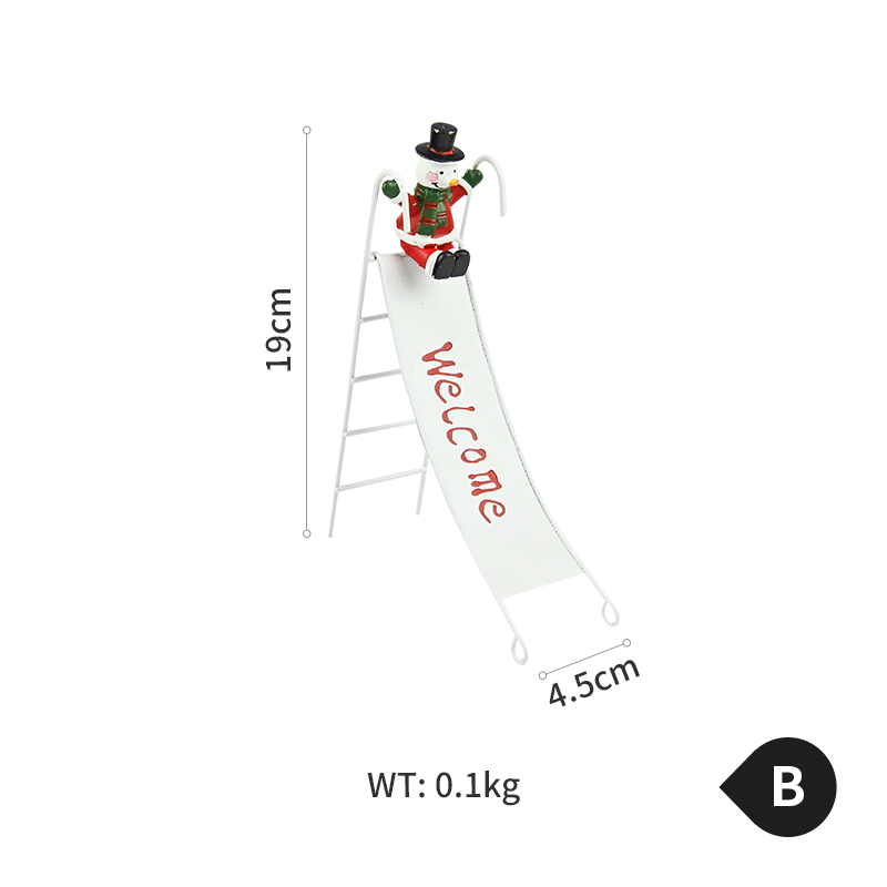 B Snowman White Slide