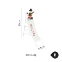 B Snowman White Slide