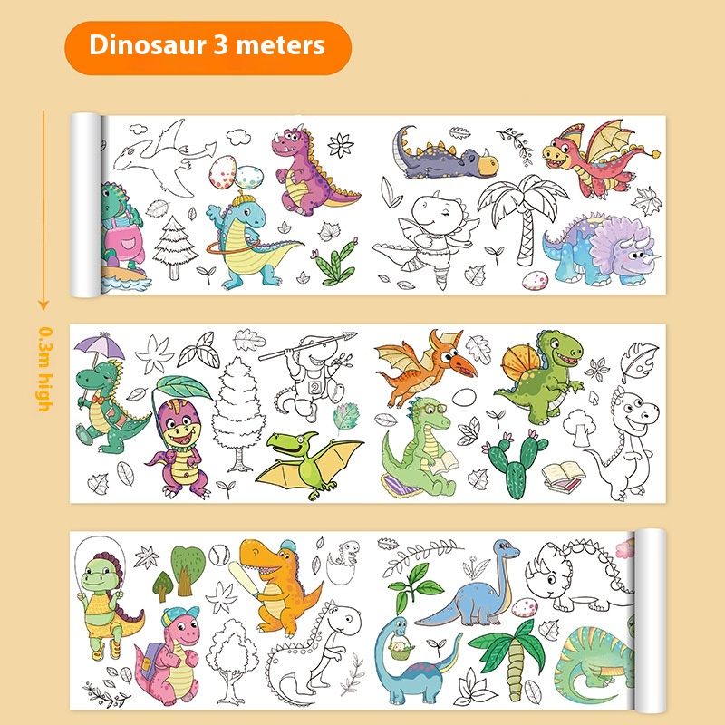 3 M Dinosaur World Style