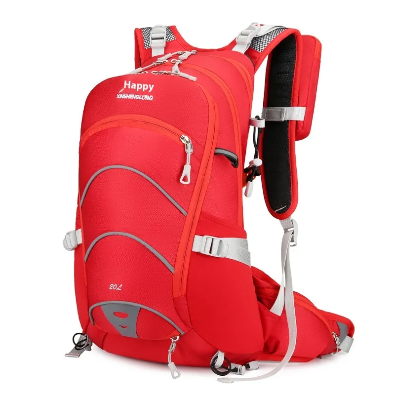 Outdoor Cycling Hiking Backpack Casual Men And Women - Red