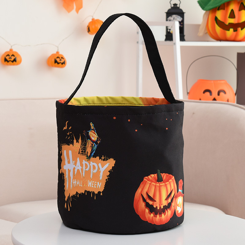 Title 5, Halloween Basket Luminous Pumpkin Bag Children