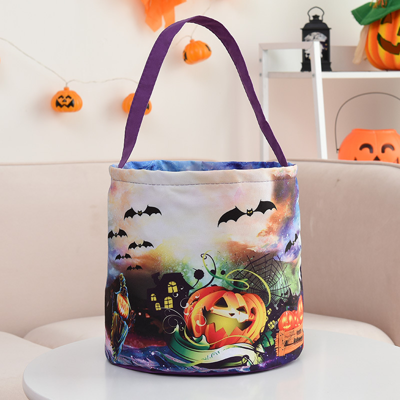 Title 6, Halloween Basket Luminous Pumpkin Bag Children