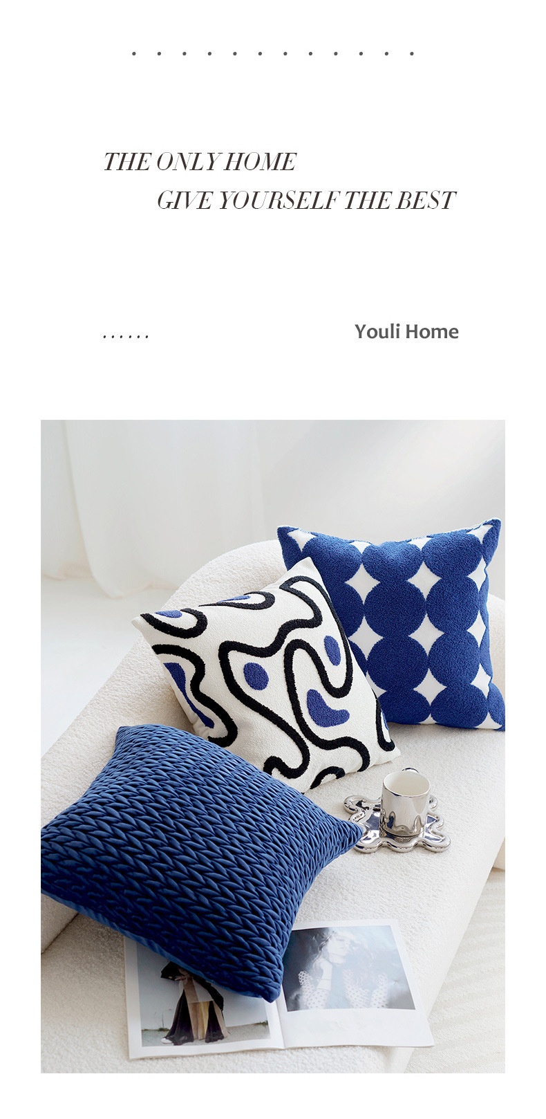 Title 3, Blue Hill Living Room Sofa Pillow Cover