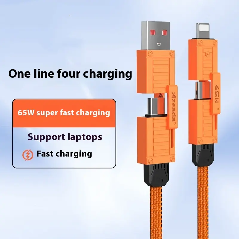 Azeada 65W Mobile Phone Data Cable Two