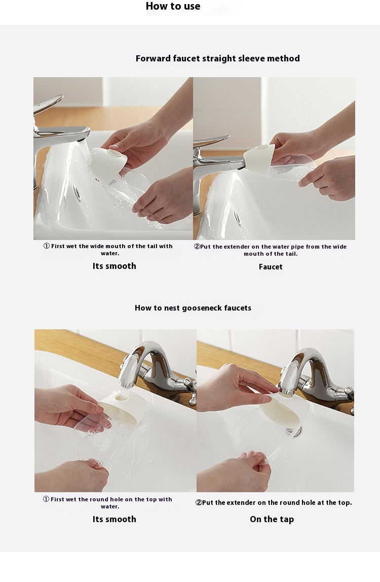 Title 6, Faucet Lengthened Hand Washing Machine Guide Gu...