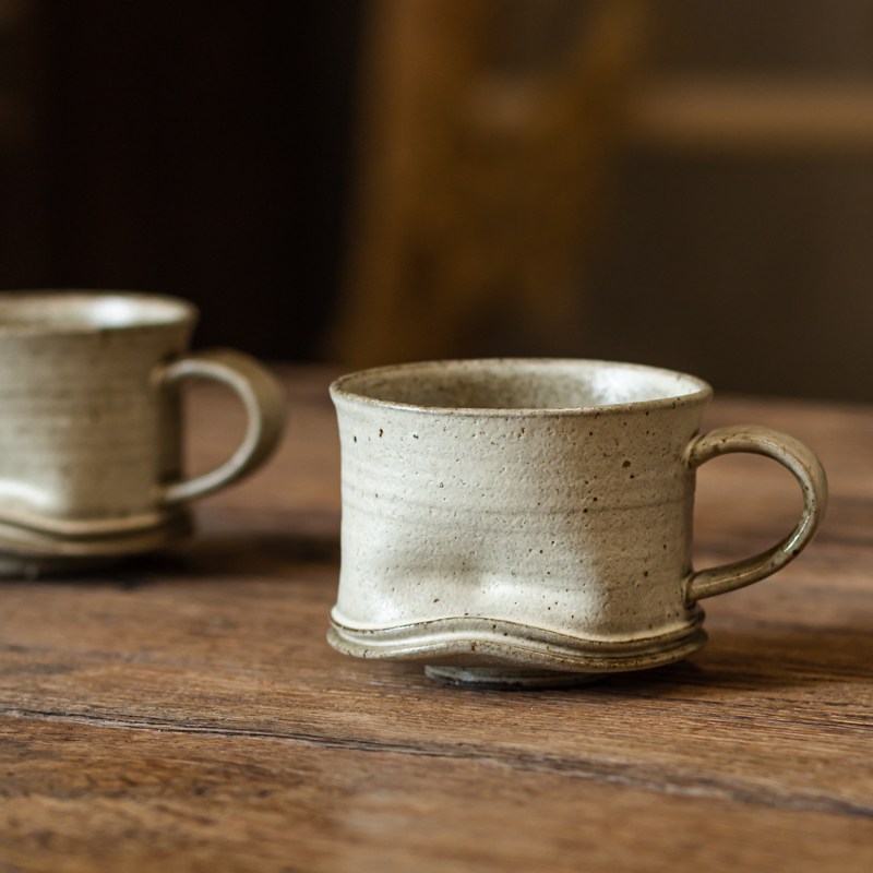 Title 2, Handmade Coffee Cup Retro Stoneware Mug