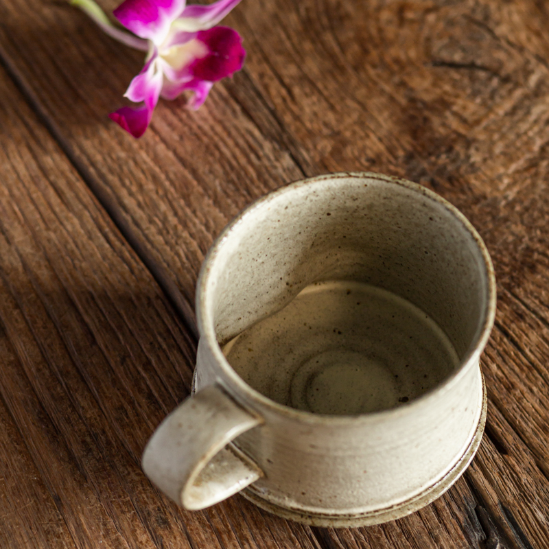 Title 3, Handmade Coffee Cup Retro Stoneware Mug