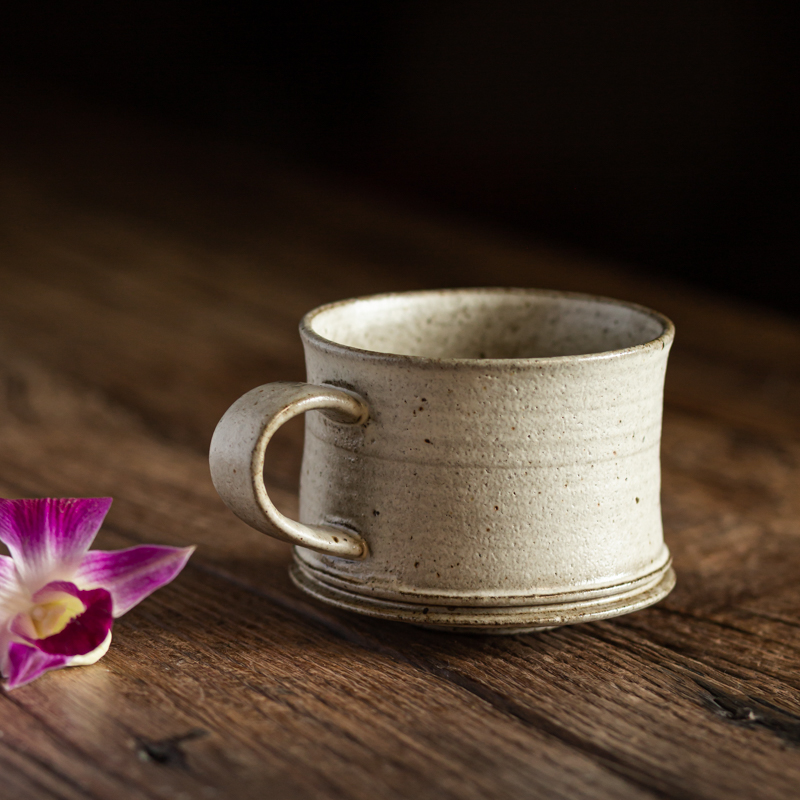 Title 6, Handmade Coffee Cup Retro Stoneware Mug