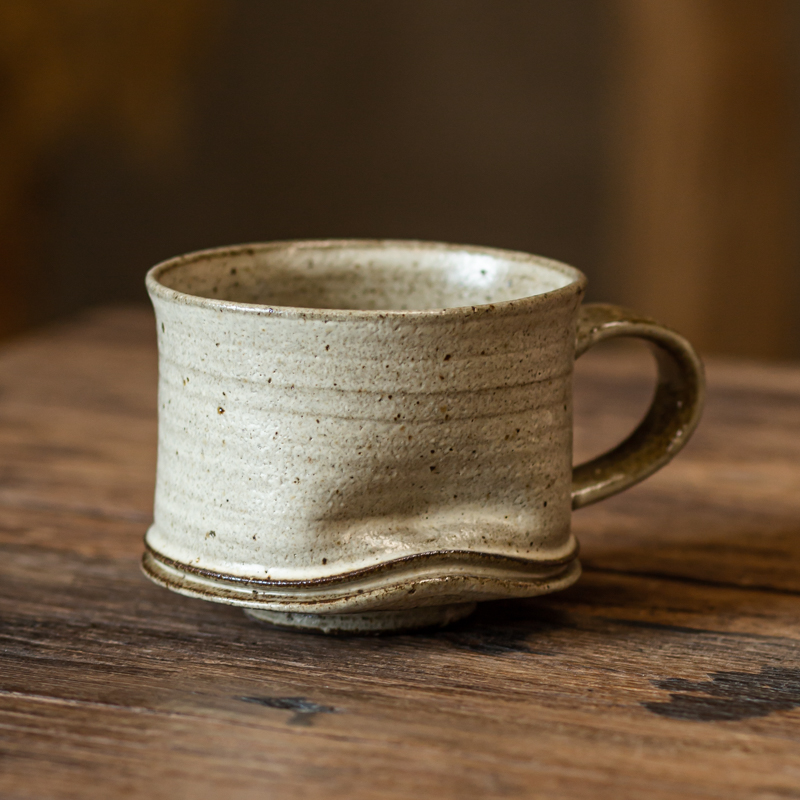 Title 4, Handmade Coffee Cup Retro Stoneware Mug