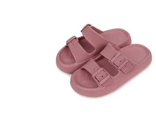 Summer Women Outdoor Indoor Thick-soled Eva Sandals And Slippers - Matcha-37To38