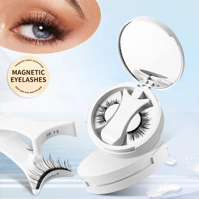 Magnetic False Eyelashes Integrated Storage Box Glue-free Magnet Natural