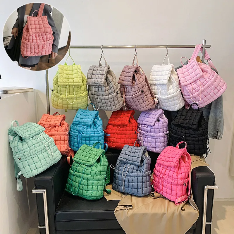 Quilted Puffy Backpack