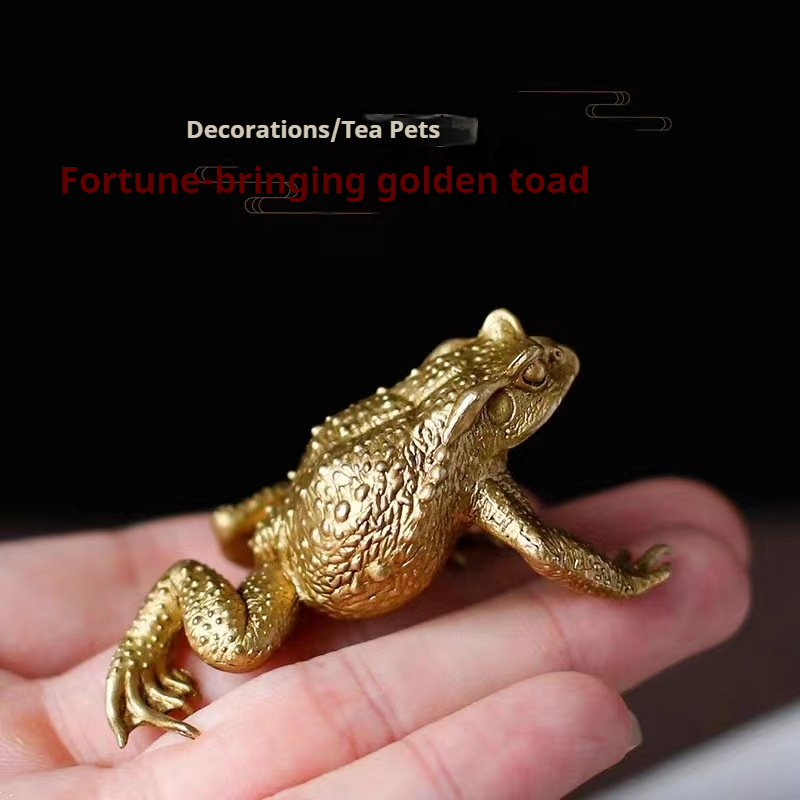 Title 1, Bronze Golden Toad Decoration Lucky Three Feet ...