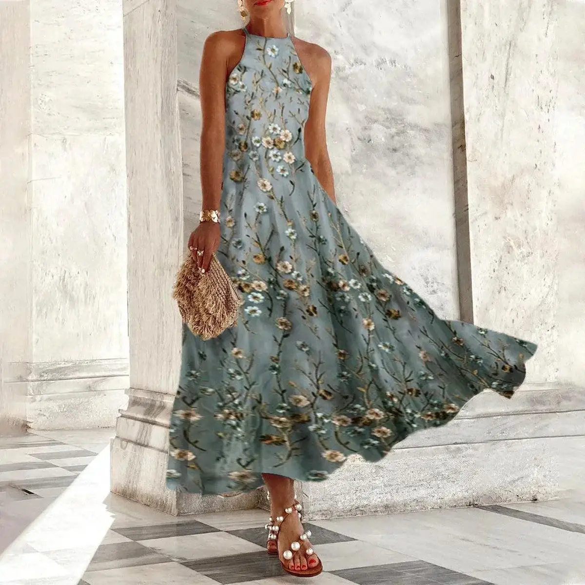 Women's Sleeveless Comfortable Long Dress