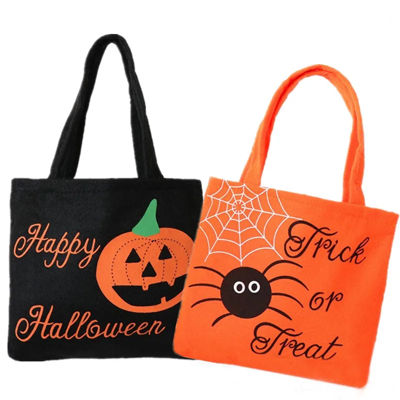 Halloween Spider Pumpkin Print Shoulder Bag Children's Candy Gift