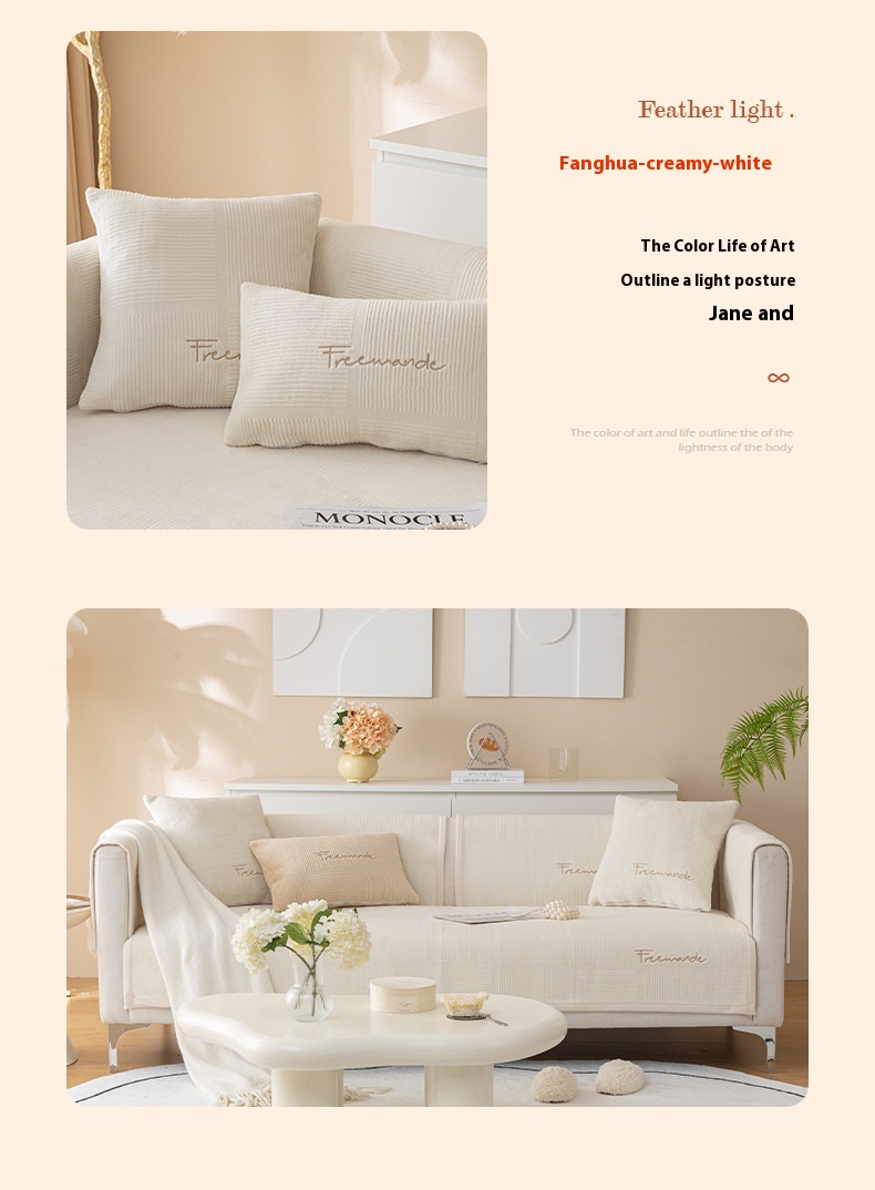 Title 3, Stain Resistant Plush Winter Antislip Sofa Cover